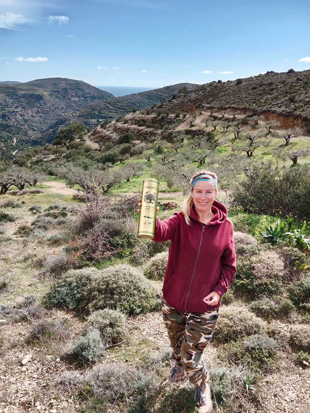 Vendy a její božský olivový olej Theikos z Kréty